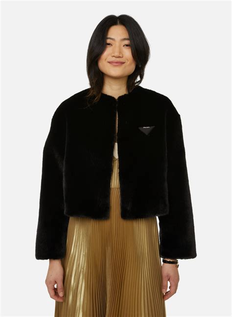 veste prada femme courte|Prada.